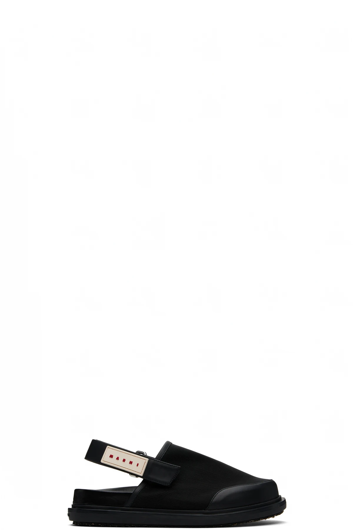 Black Back Strap Mules