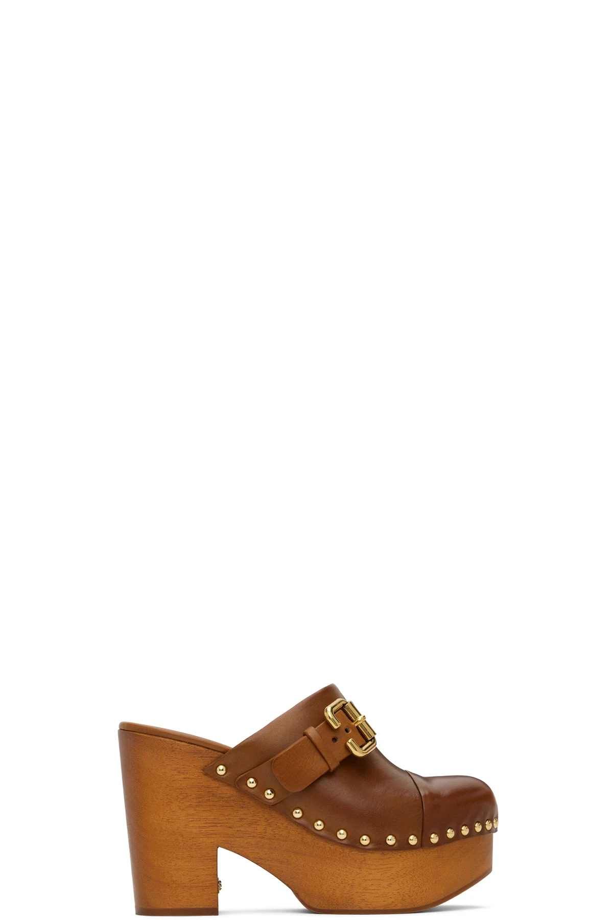 Brown Jeannette Wedge Clogs