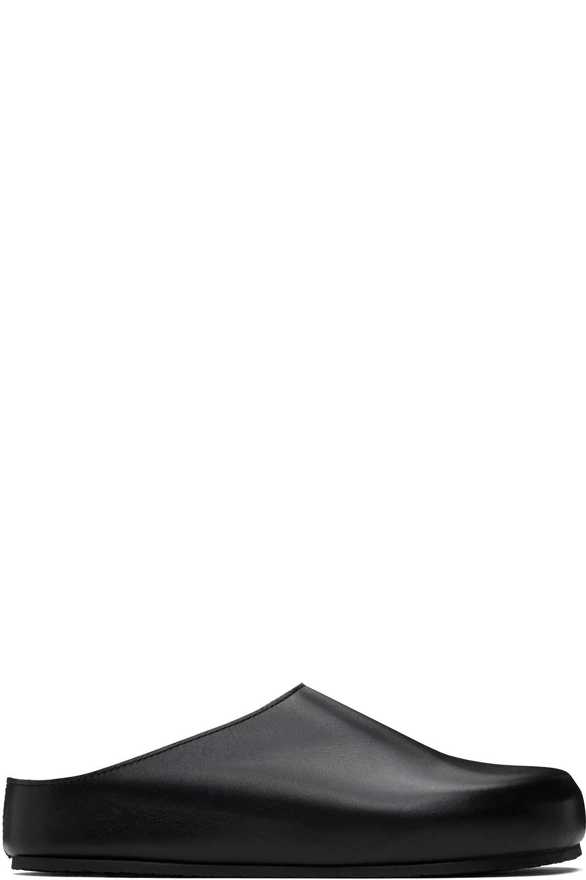 Black Wearing Slip-on Loafers