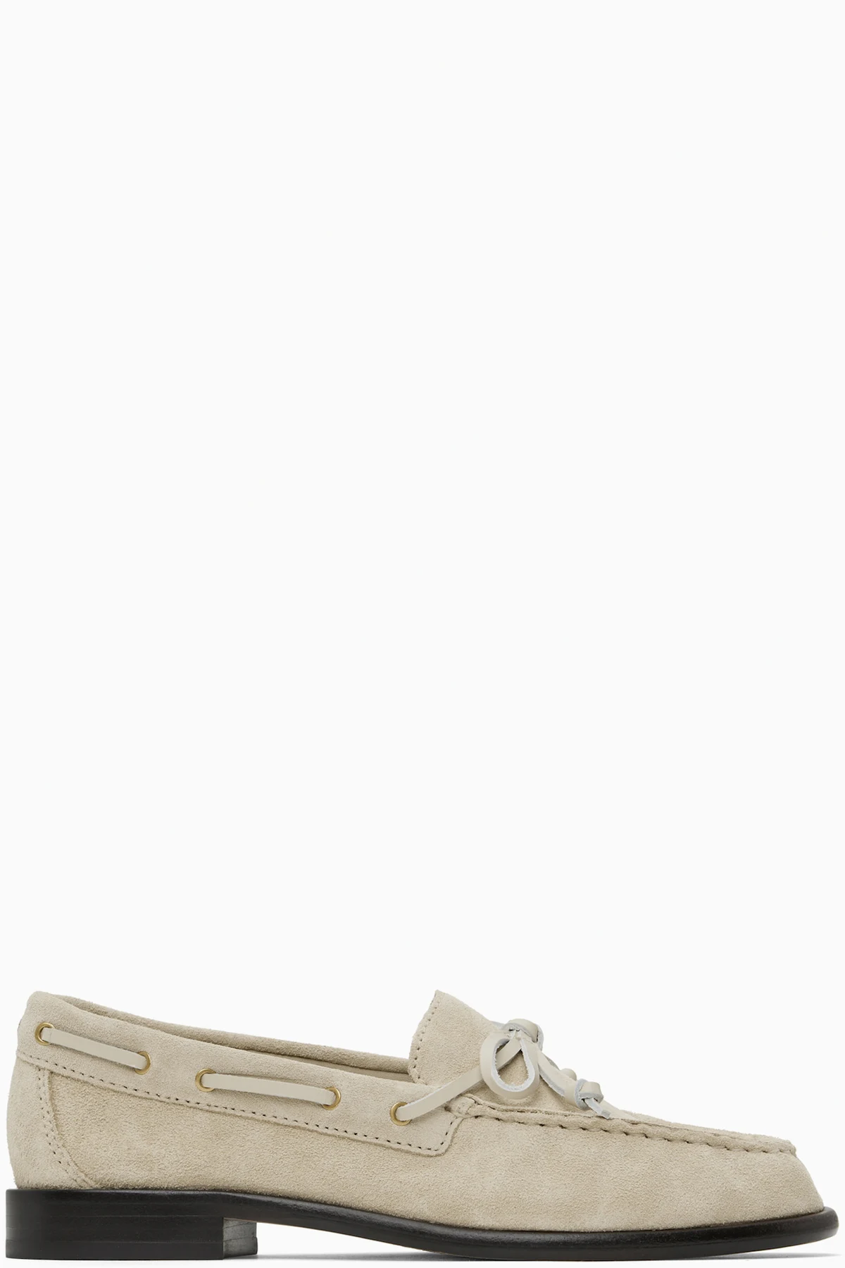 Beige Carter Italian Suede Boat Shoes