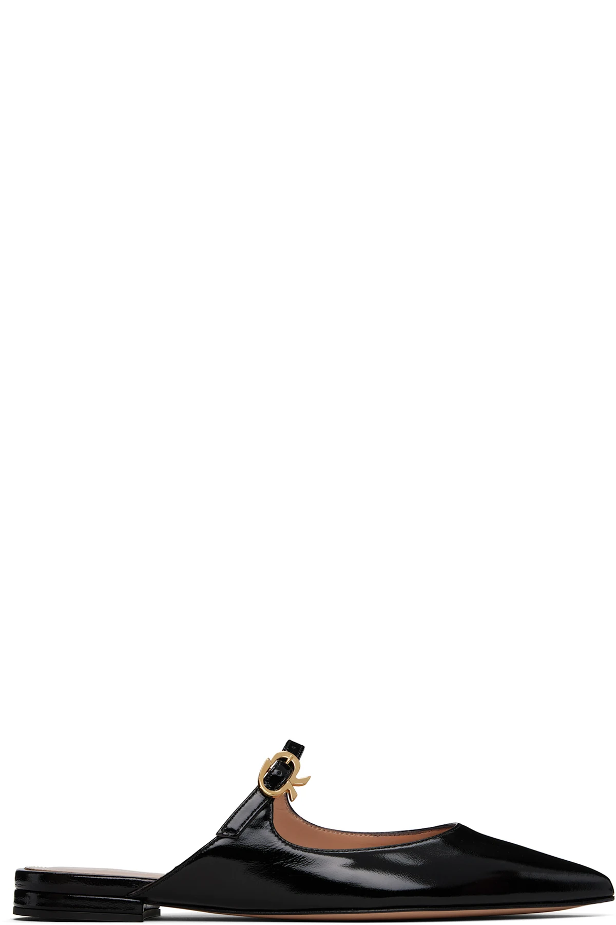 Black Ribbon Jane Slide Loafers