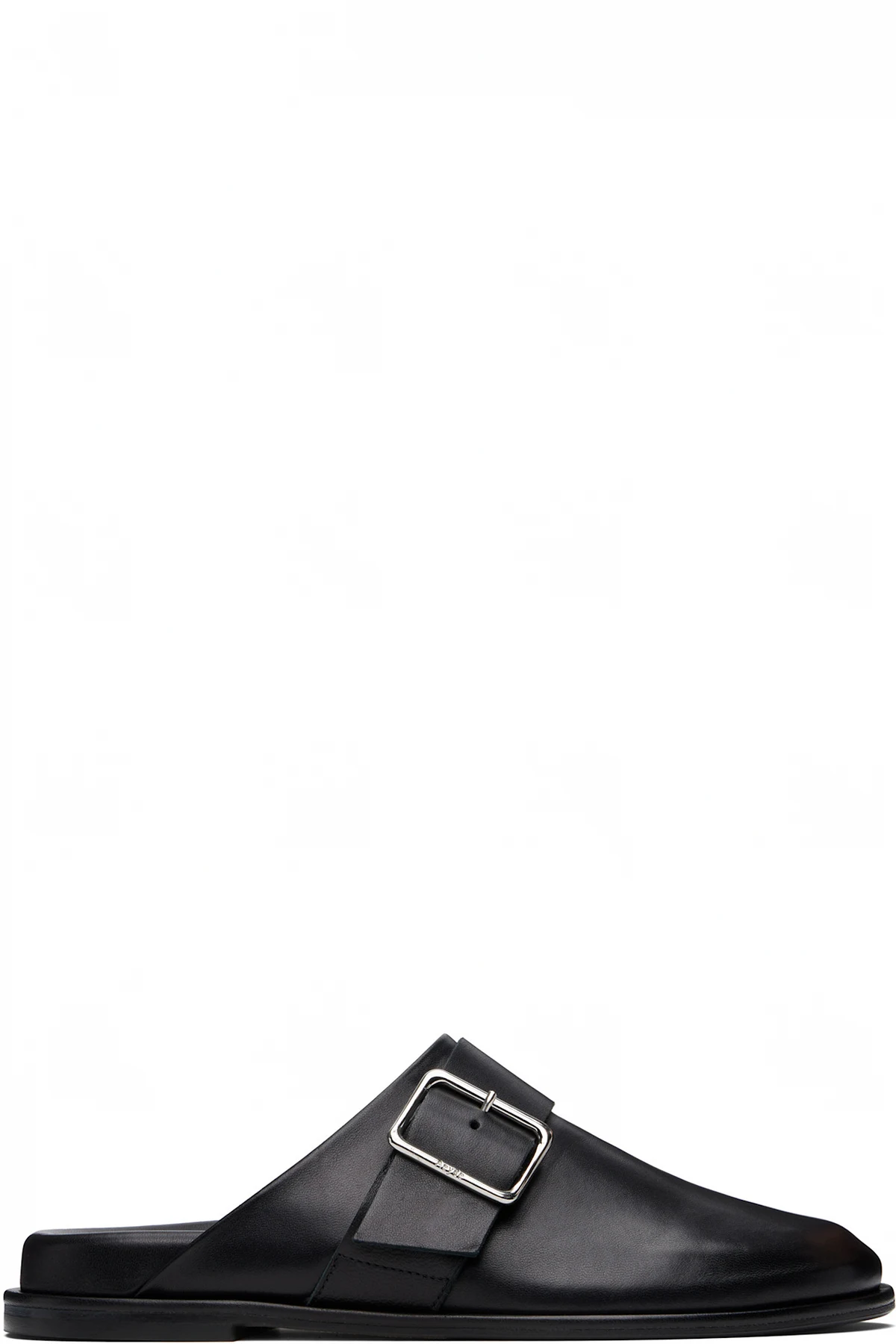 Black Finja Leather Slip-on Loafers