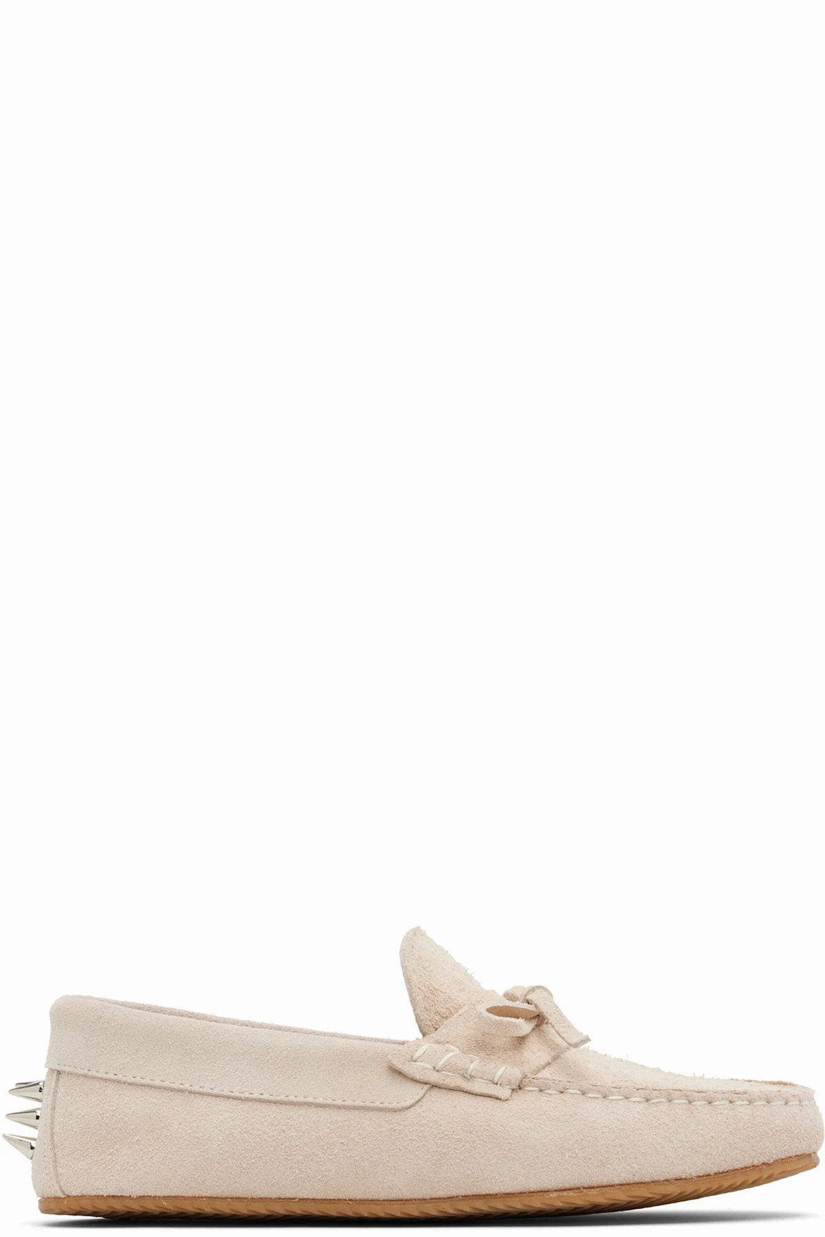 SSENSE Exclusive Beige Spike Loafers