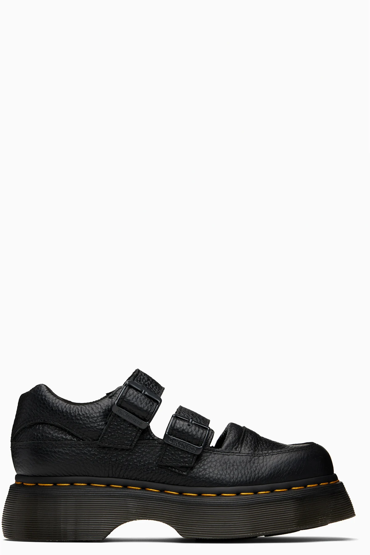Black Buzz Mary Jane Loafers