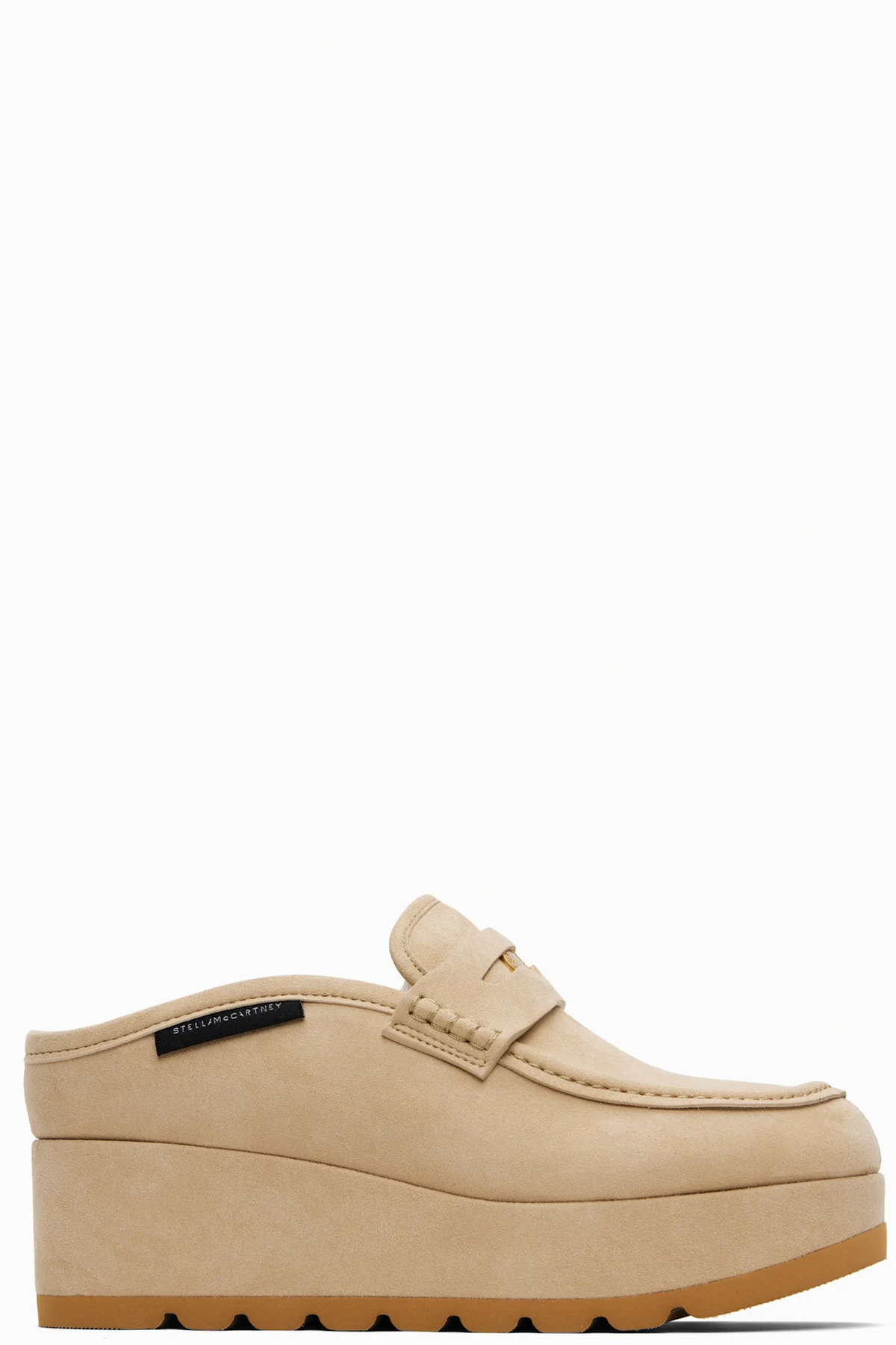 Beige Sneak-Elyse Platform Loafers