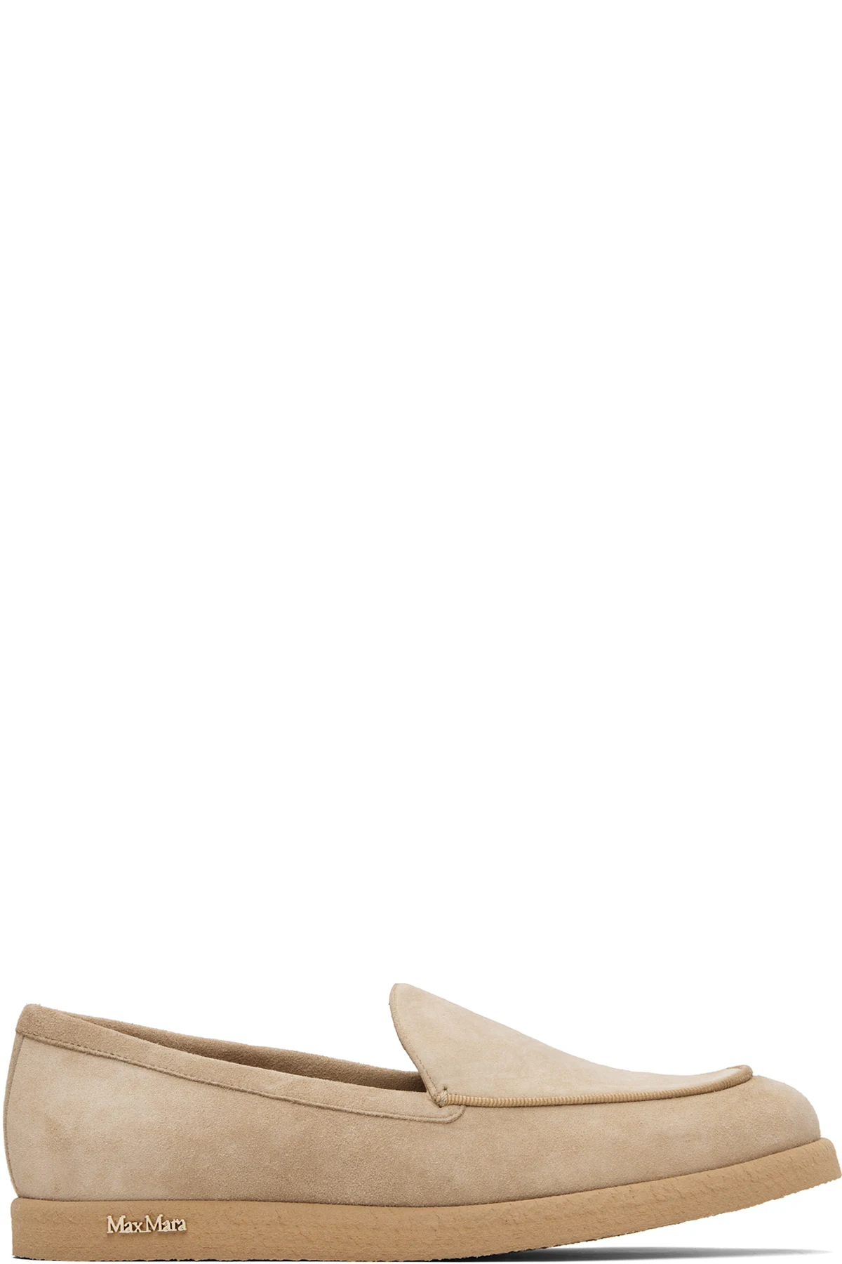 Beige Soft Moc Loafers