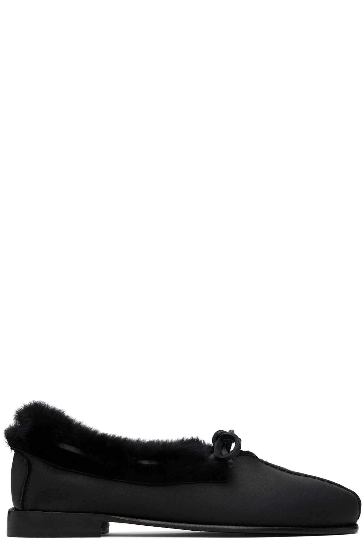 Black Tilla Shearling Loafers