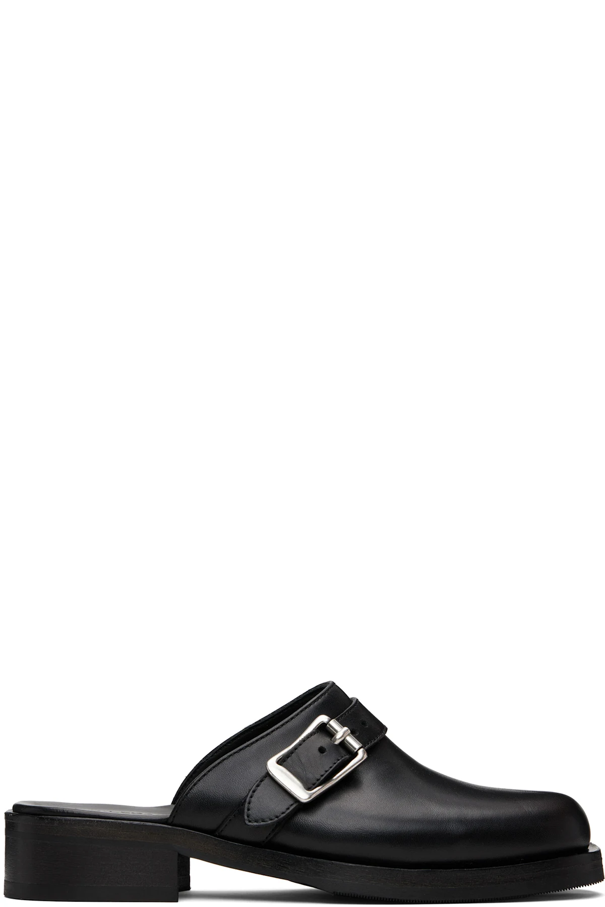 Black Camion Mule Loafers