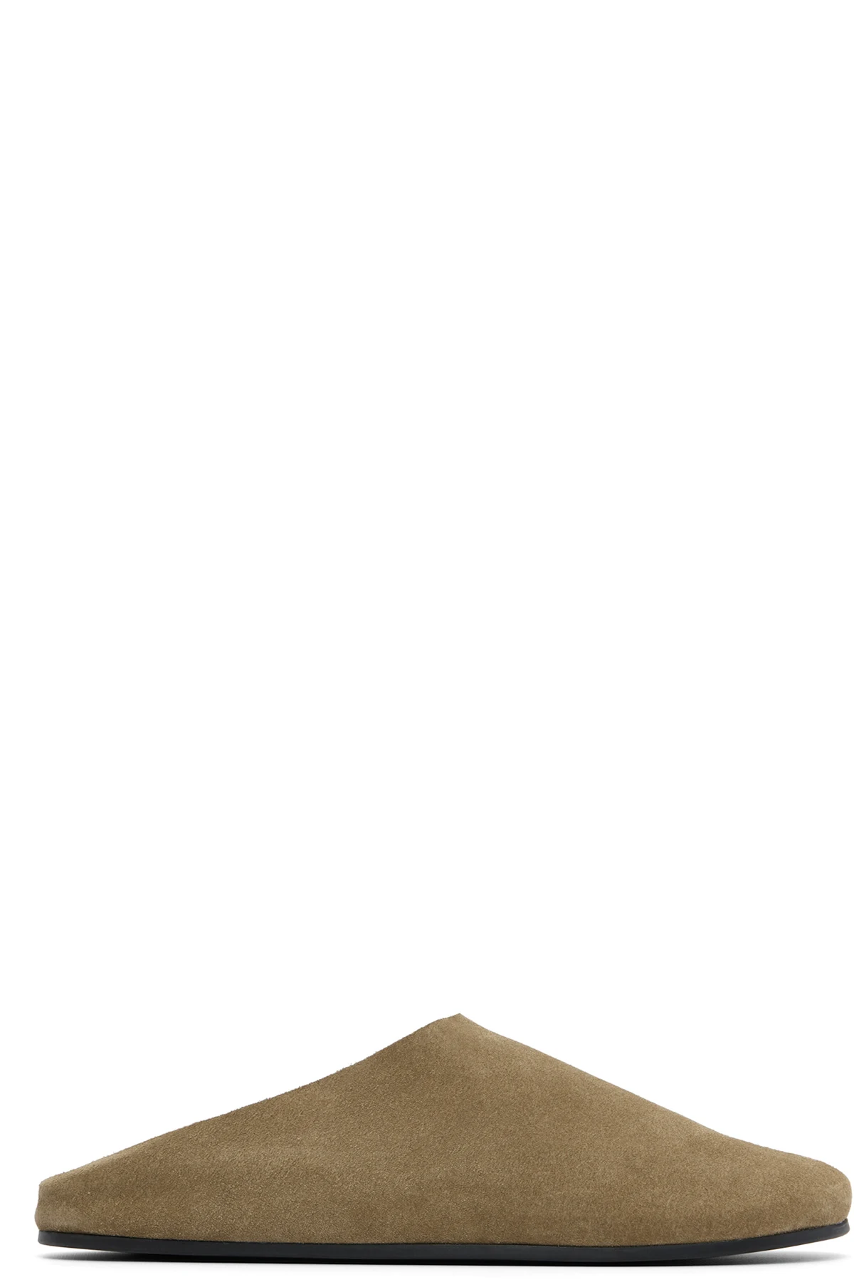 Beige Hudson Suede Slide Loafers