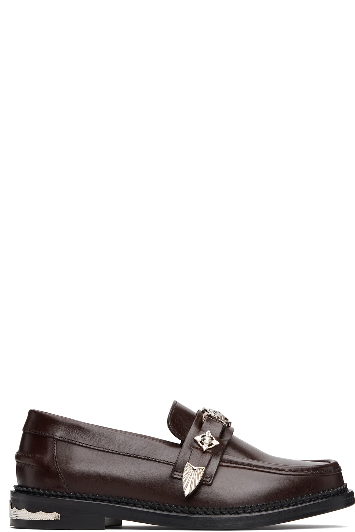 SSENSE Exclusive Brown Detail Loafers