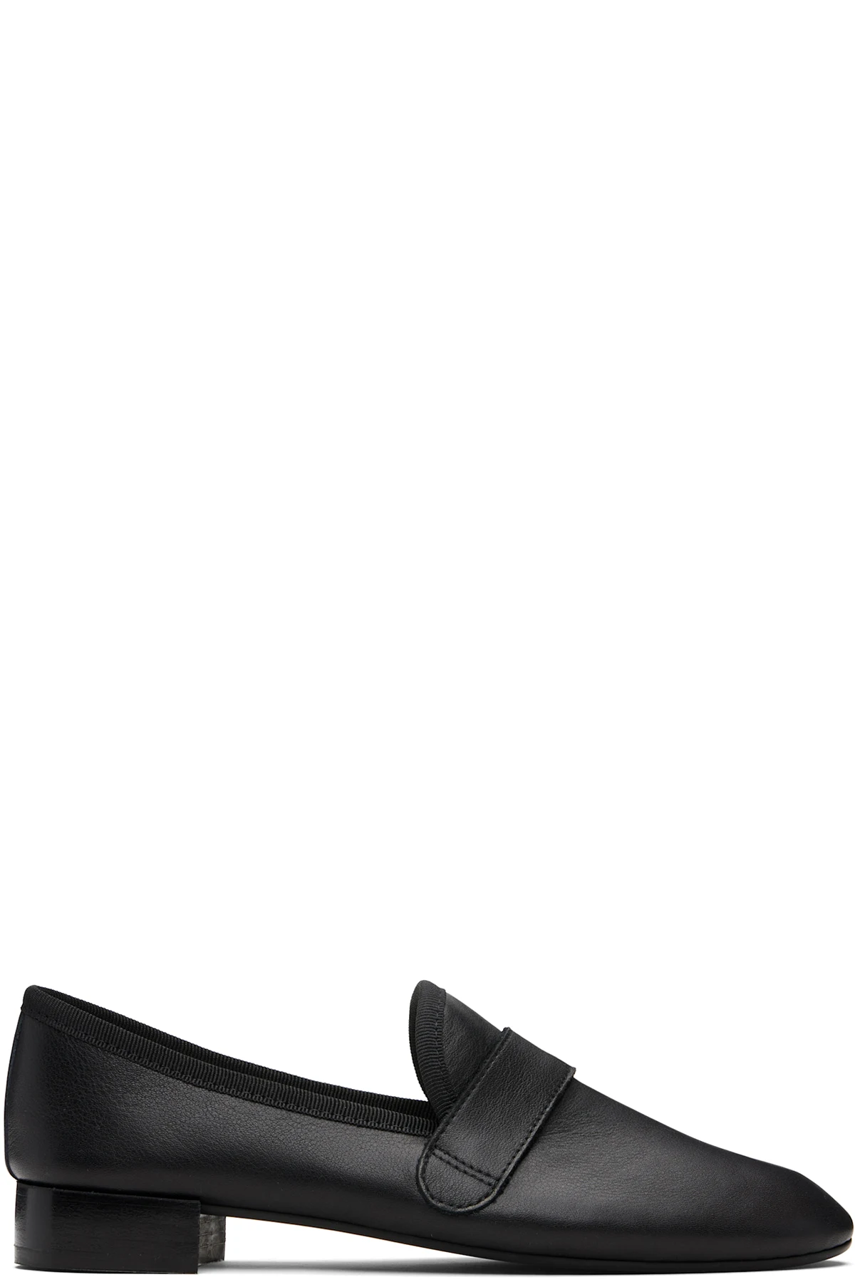 Black Michael Rubber-Sole Loafers