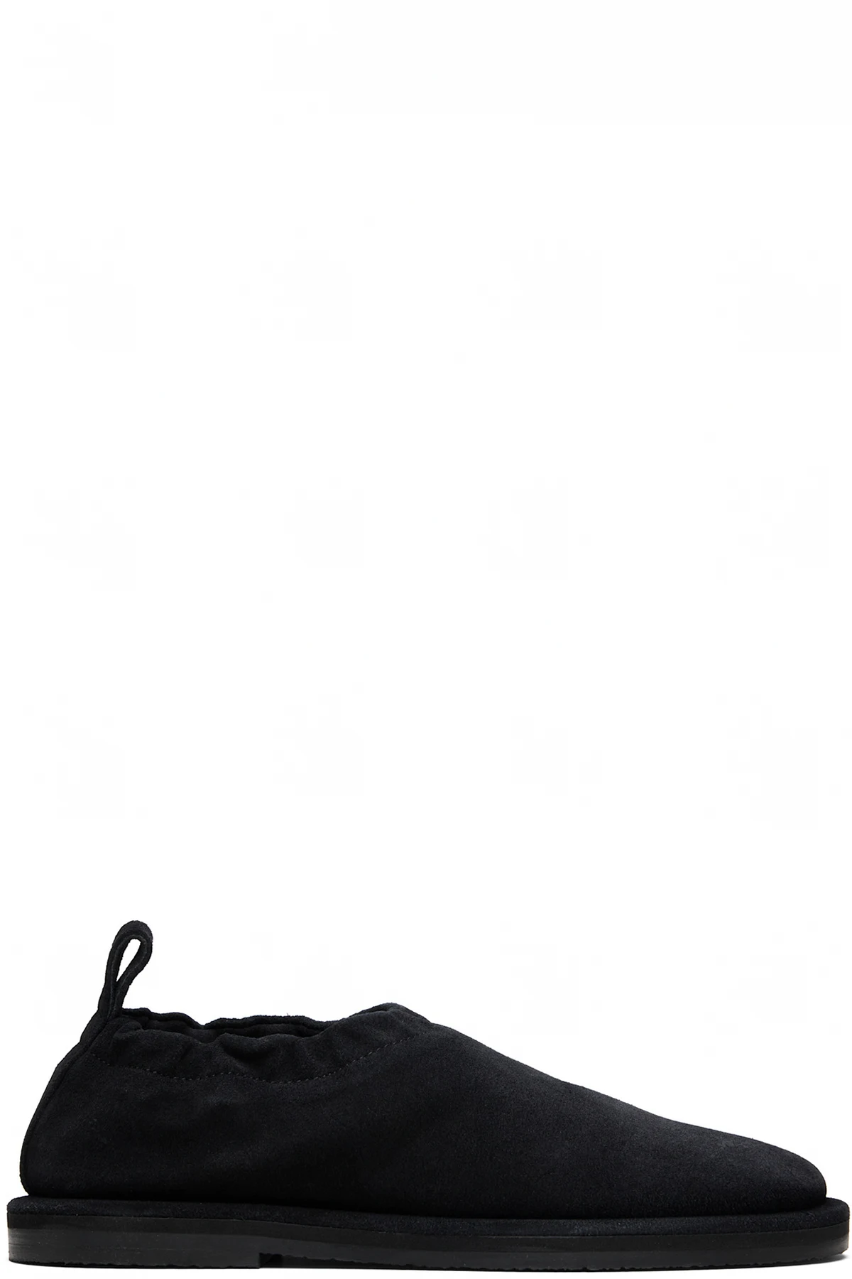 Black Korine Suede Slippers