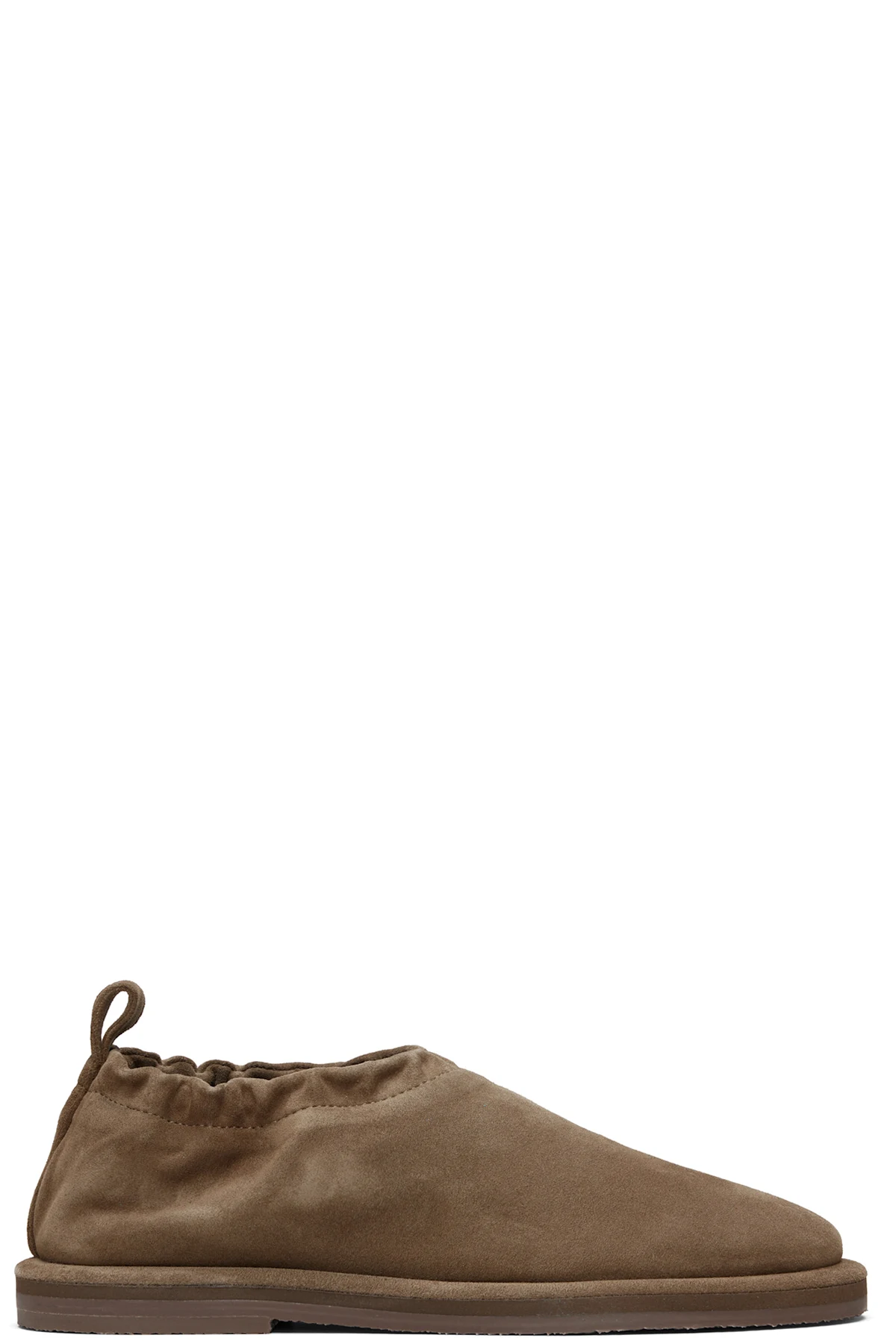 Taupe Korine Suede Loafers