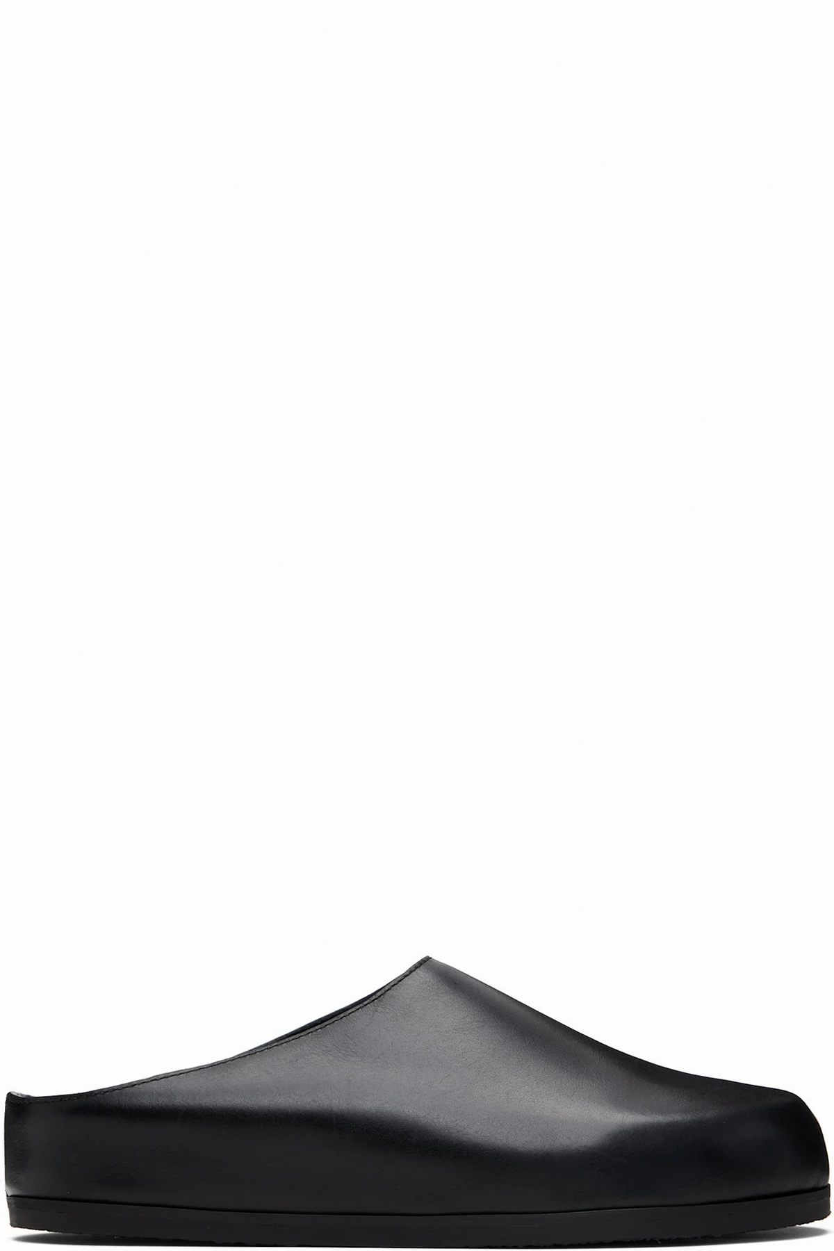 Black Wearing Clog Loafers