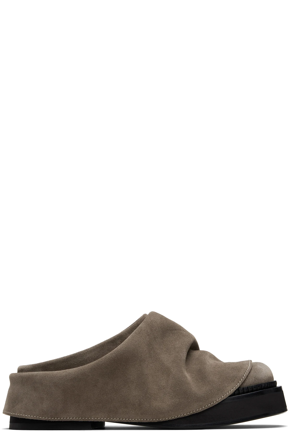 Taupe Mini Robin Sabot Loafers