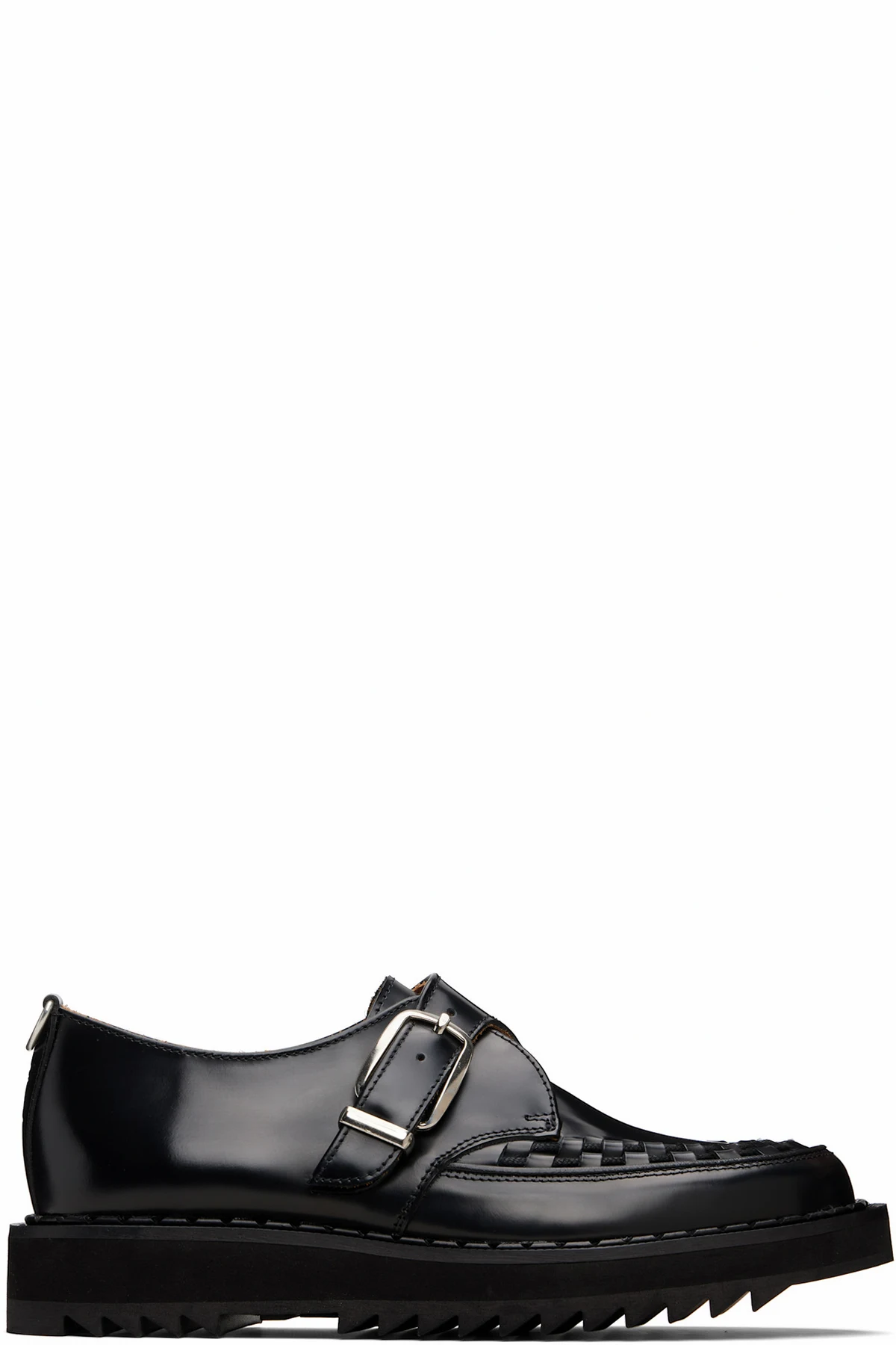 Black Ripple Hatton Monk Loafers