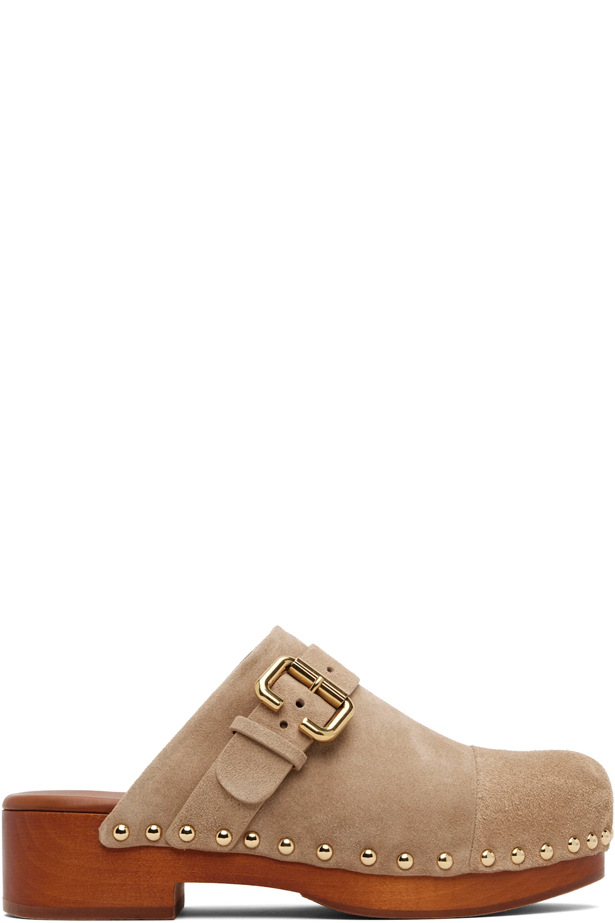 Taupe Jeannette Clogs