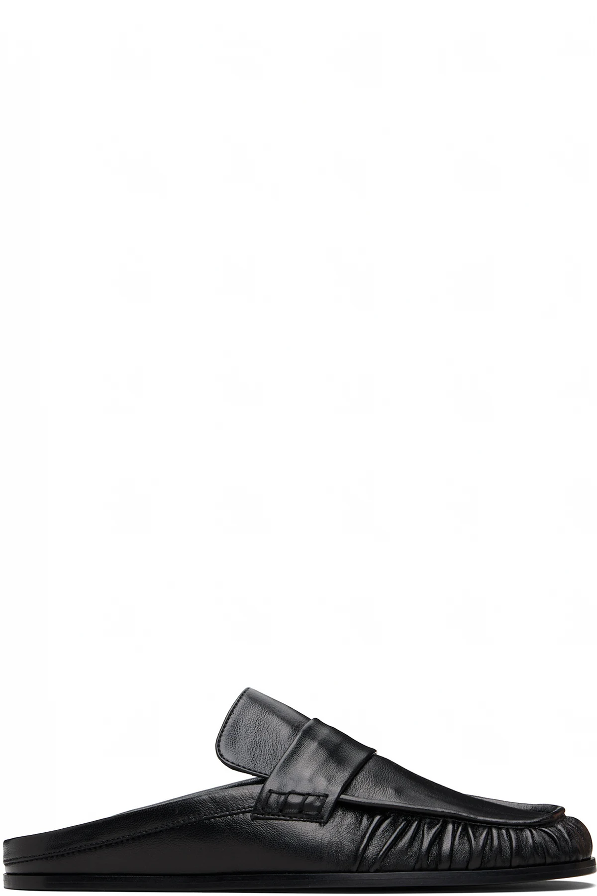 Black Moc Toe Loafers