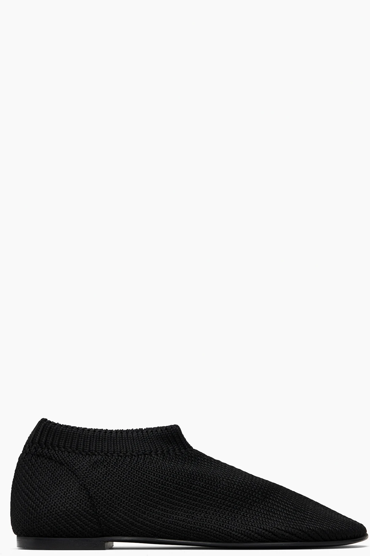 Black Glove Knit Loafers