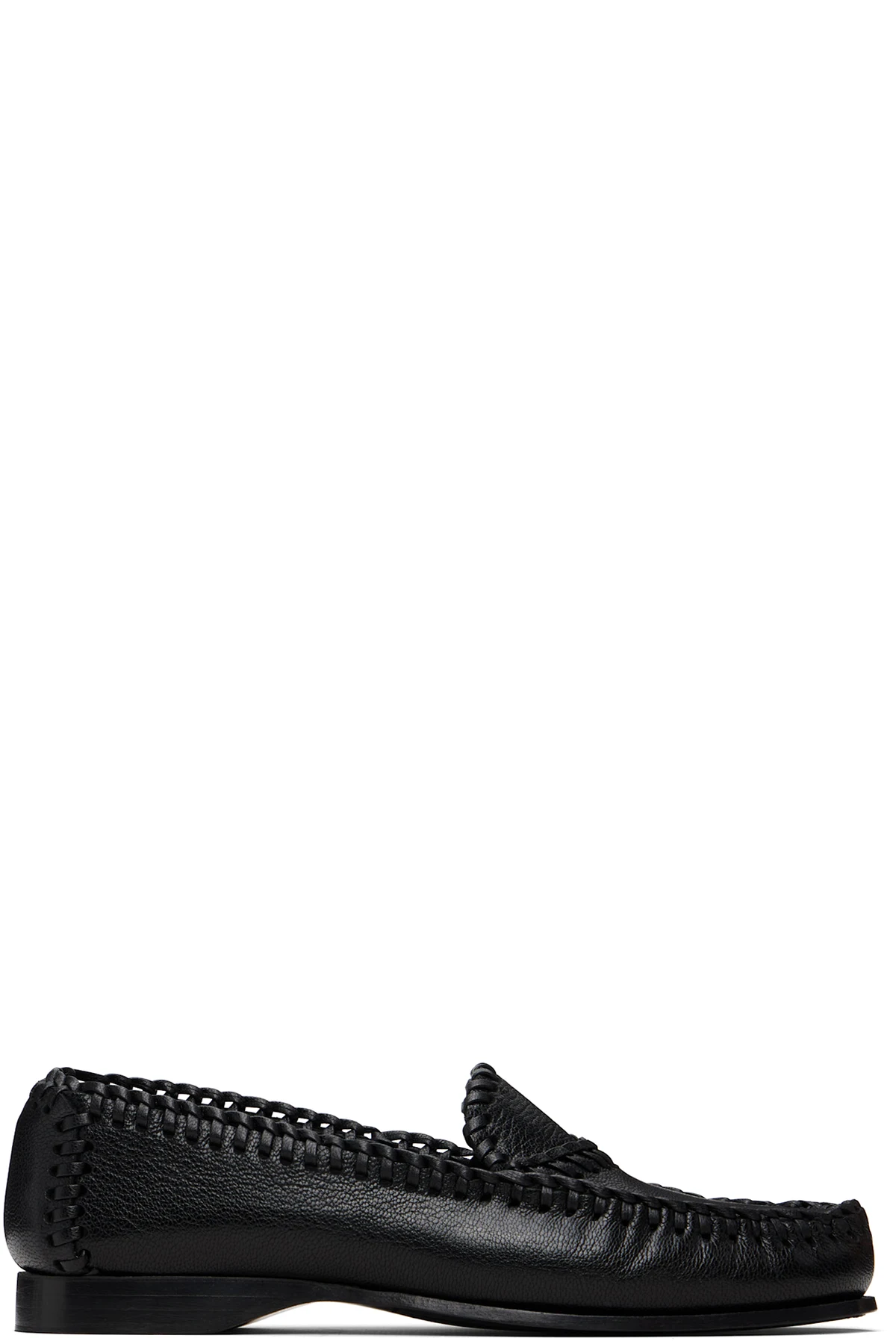 Black Sastre Supple Shiny Loafers