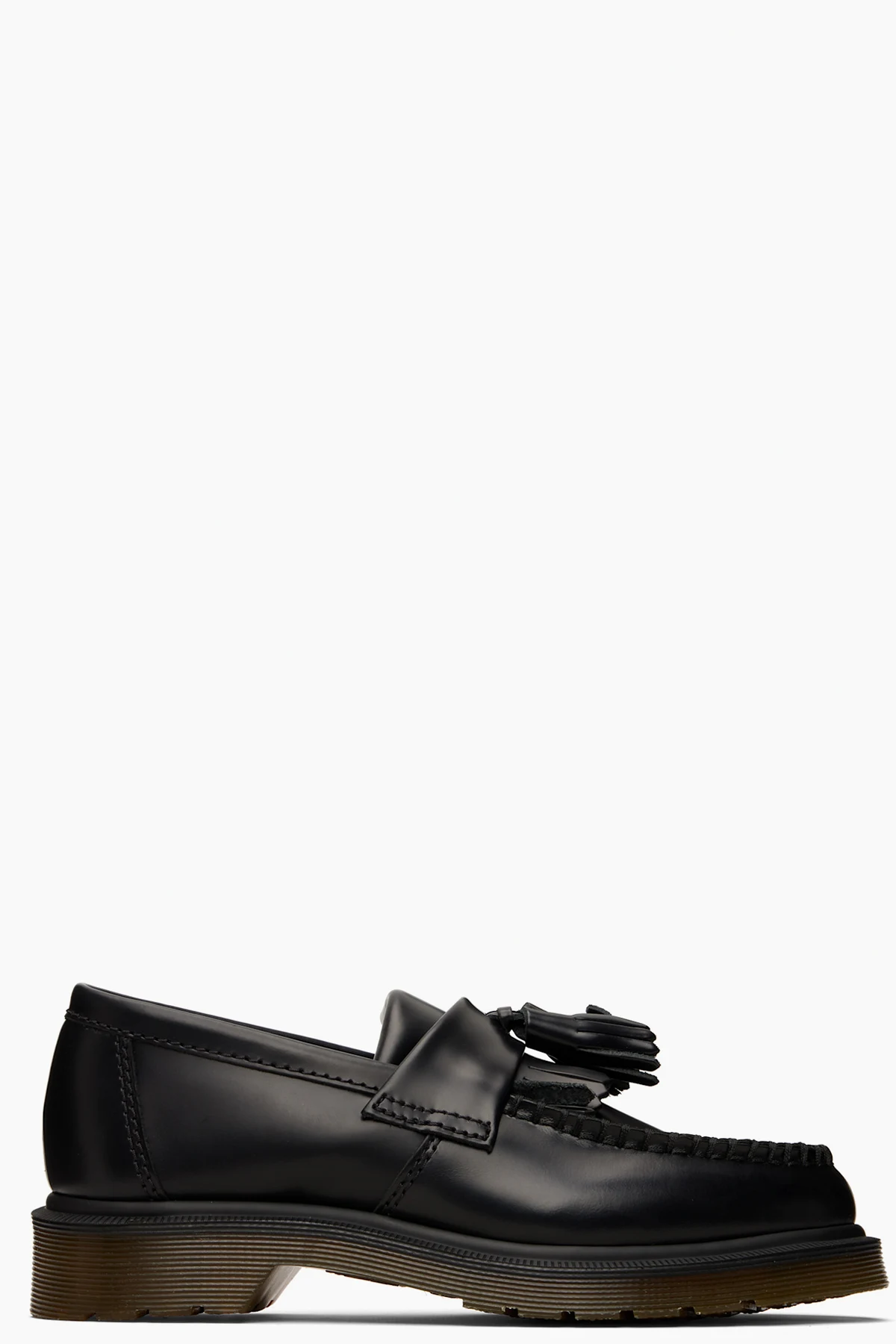 Black Adrian Smooth Loafers