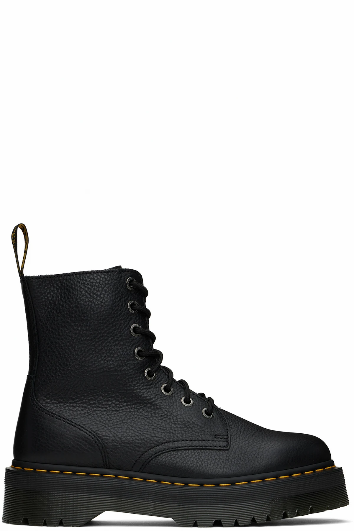 Black Jadon Pisa Leather Boots