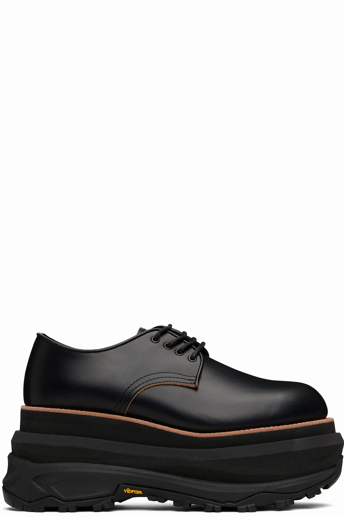 Black Leather Oxfords