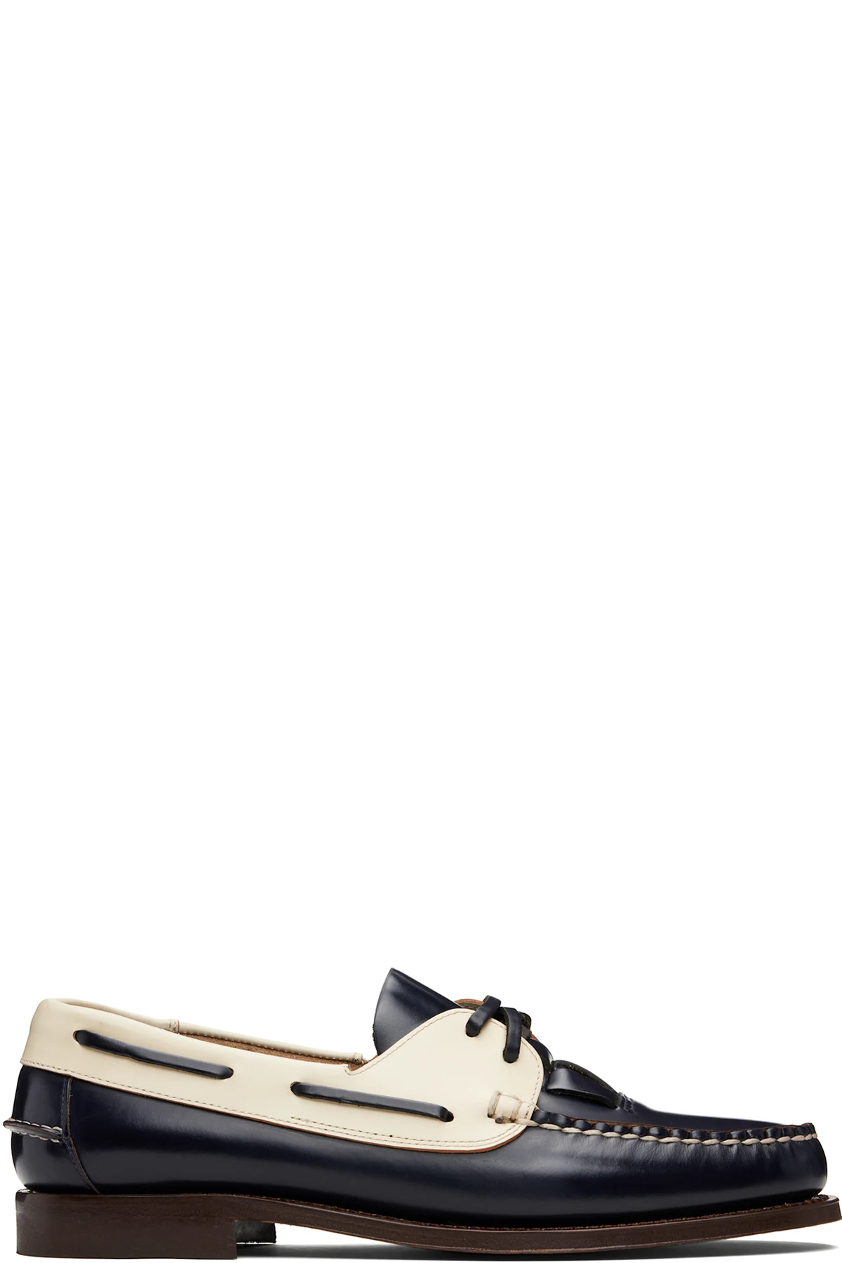 Navy & Off-White Saler Bicolor Loafers