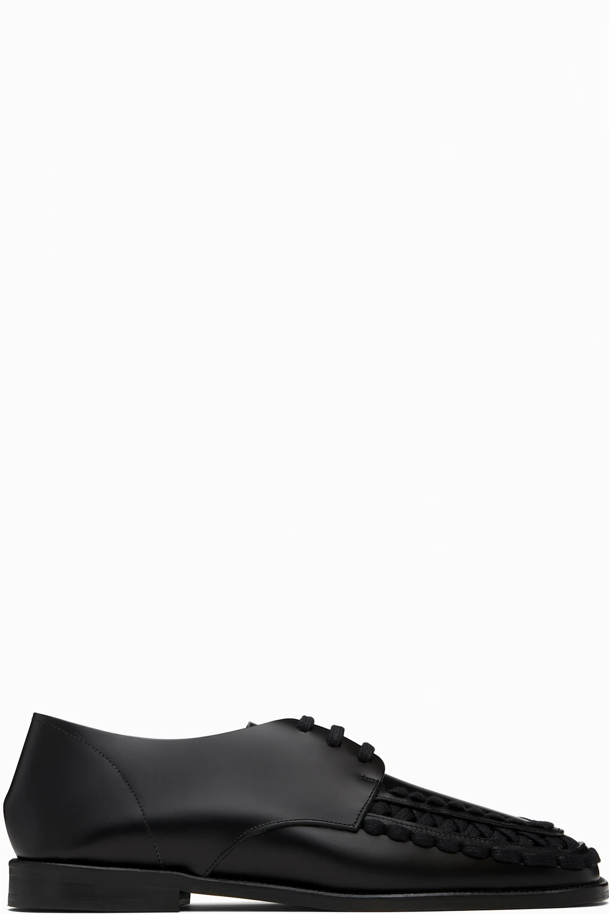 Black Alaro Lace-Up Derbys