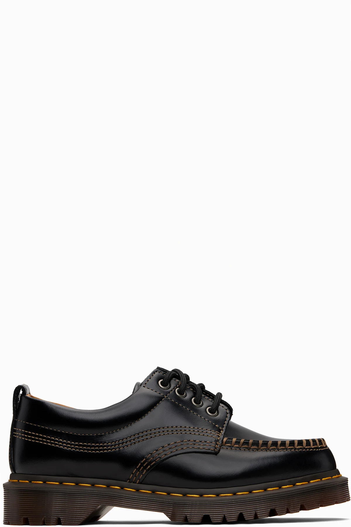 Black Leather Lowell Derbys