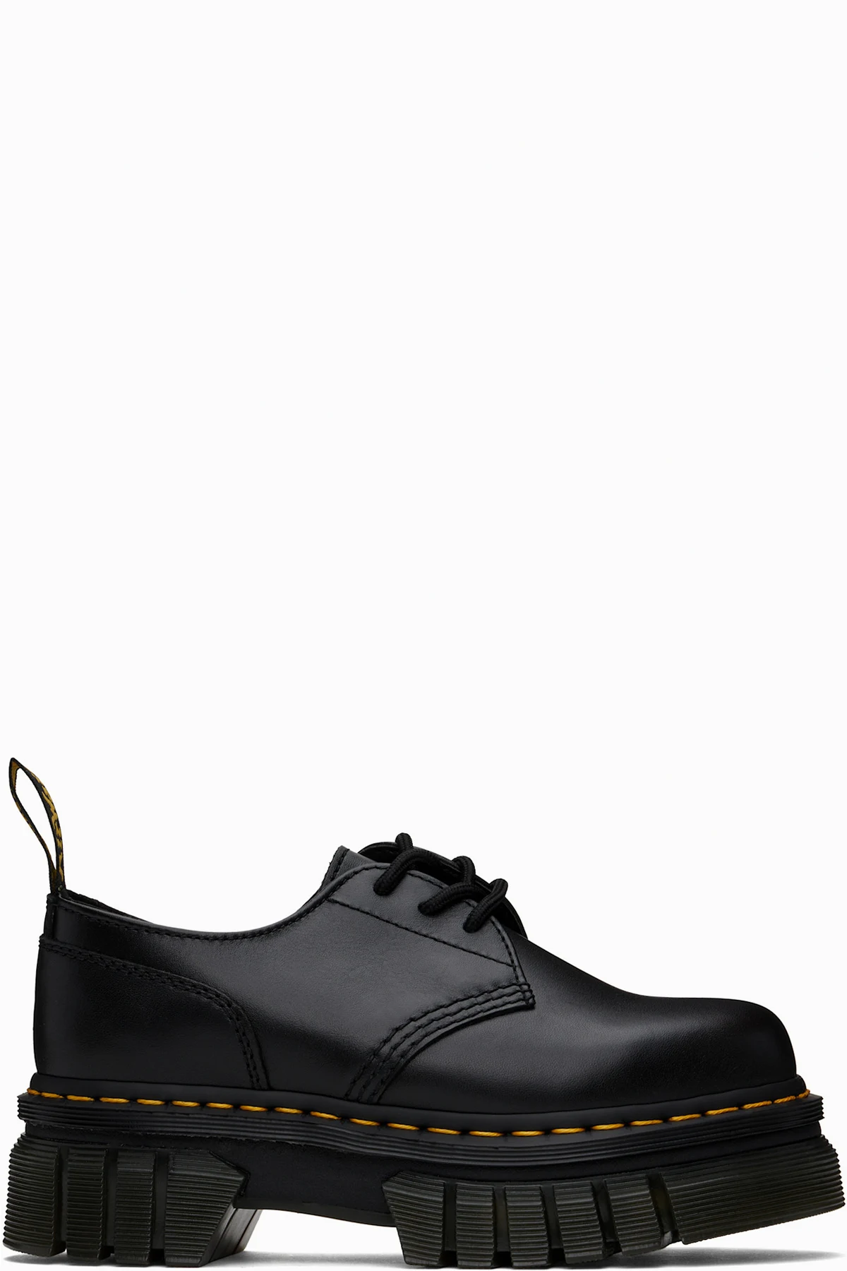 Black Audrick Nappa Leather Platform Derbys