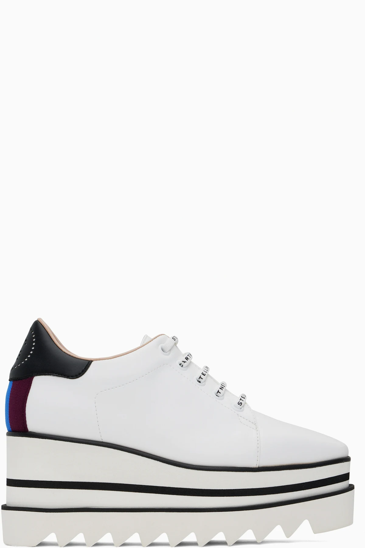 White Sneak-Elyse Platform Sneakers