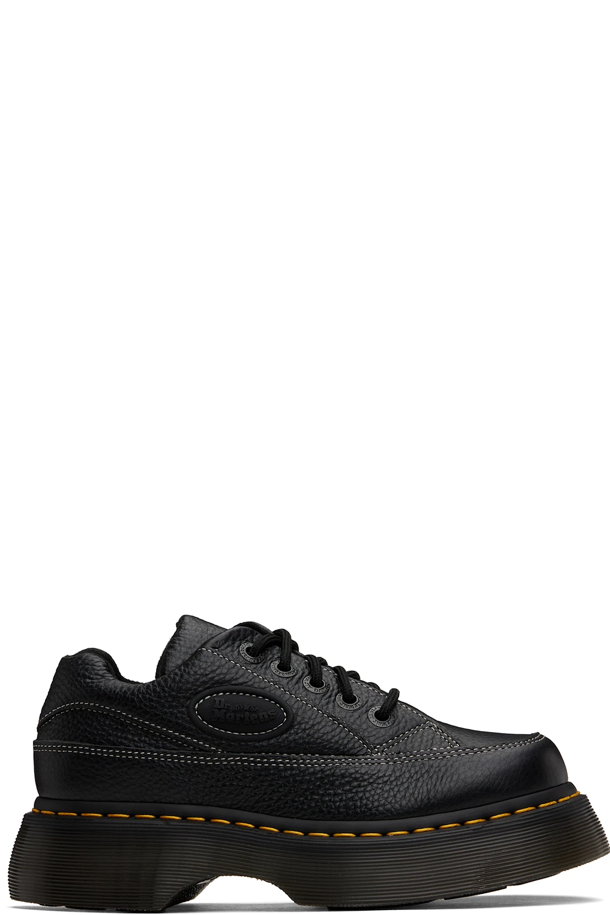 Black Buzz 5-Eye Milled Nappa Leather Derbys