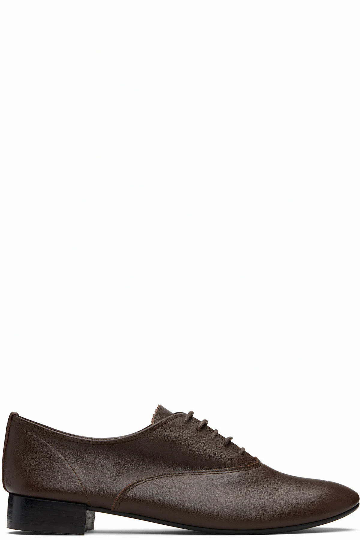 Brown Zizi Rubber-Sole Oxfords