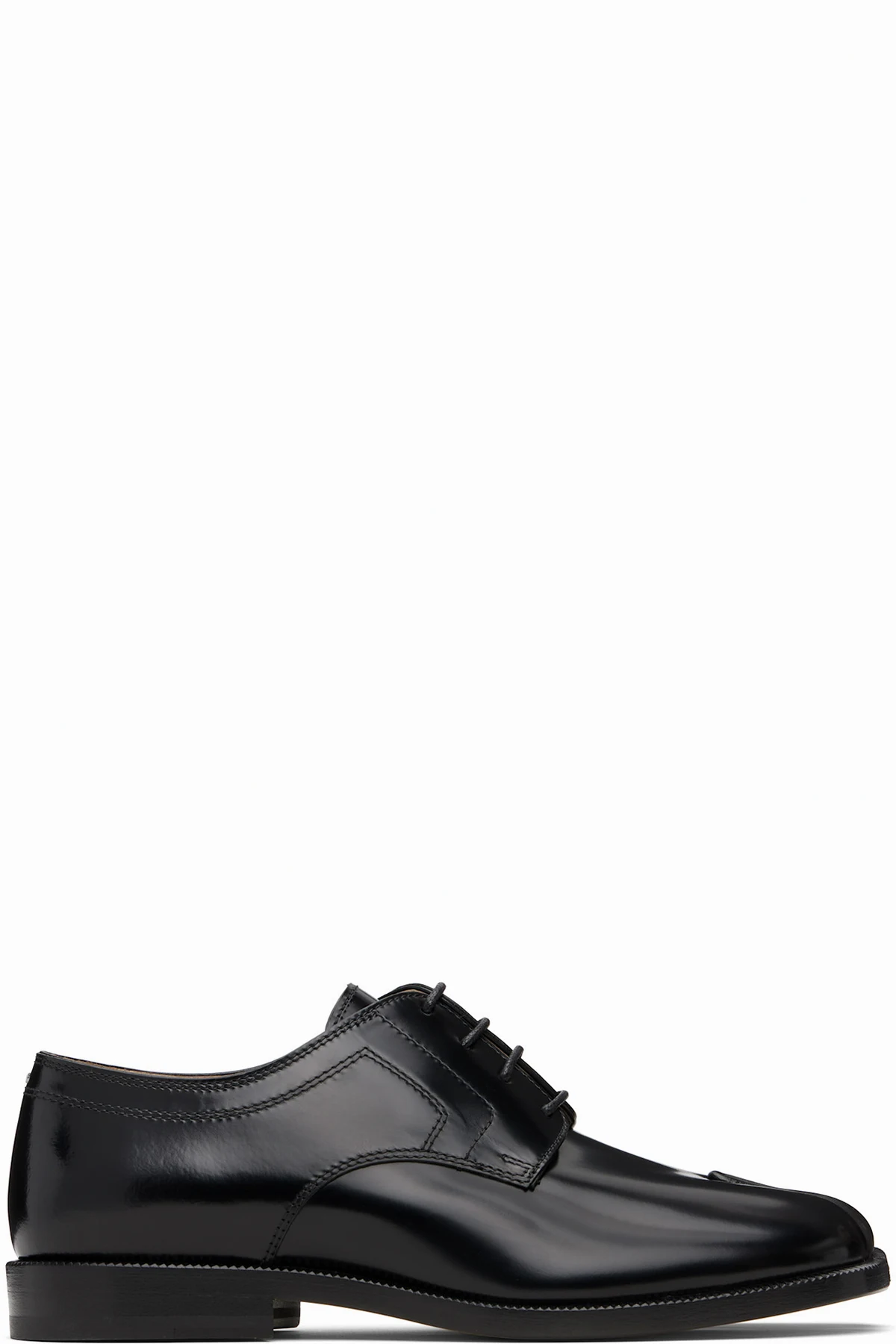 Black Tabi Leather Derbys