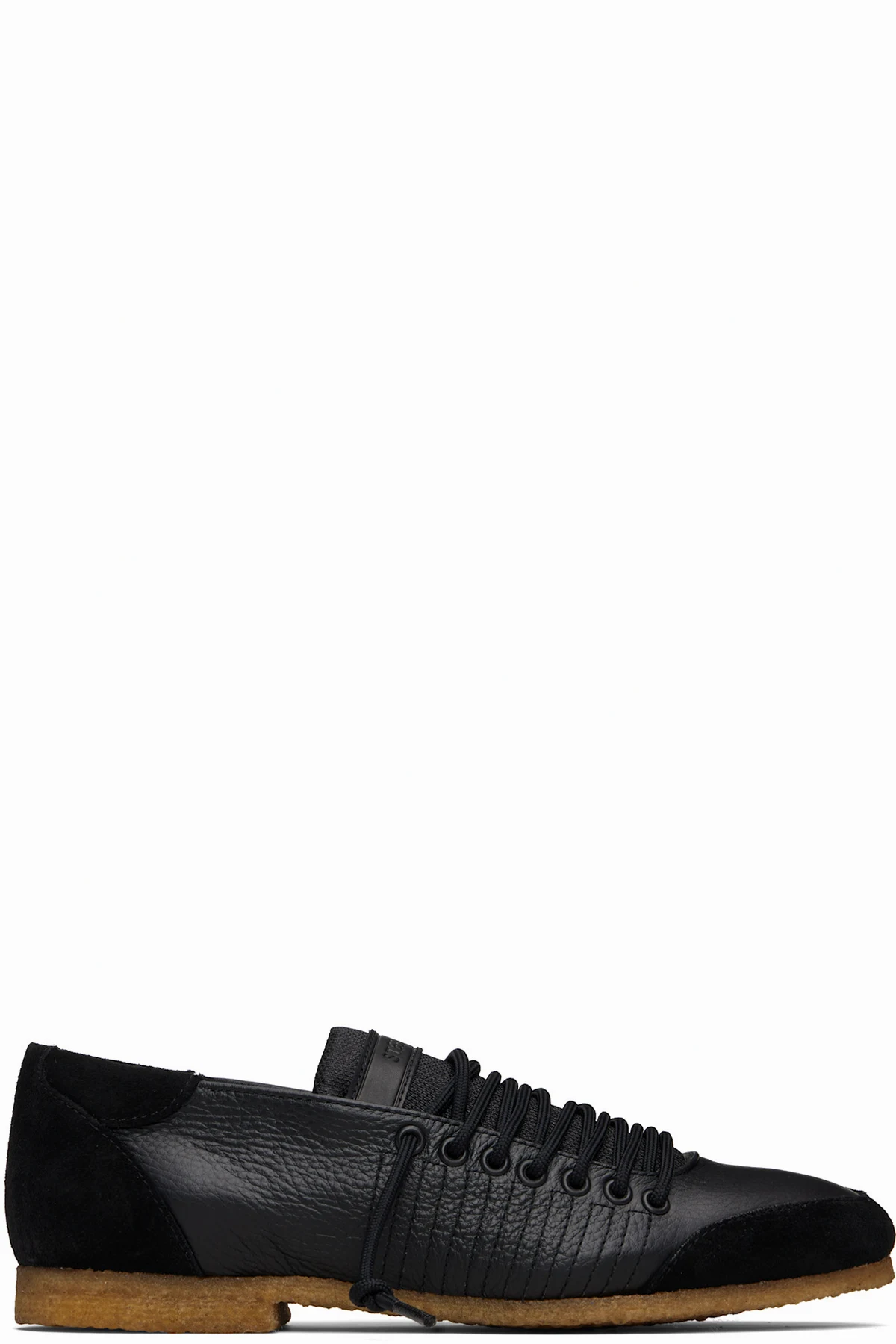 Black Laced Trainer Sneakers