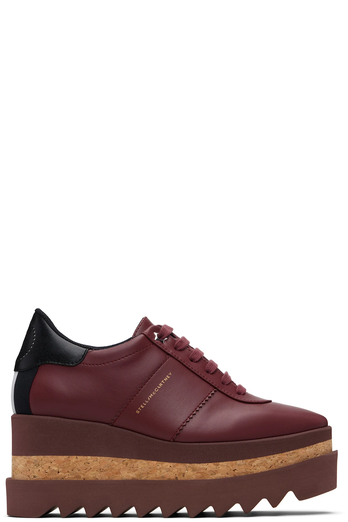 Burgundy Sneak-Elyse Platform Sneakers