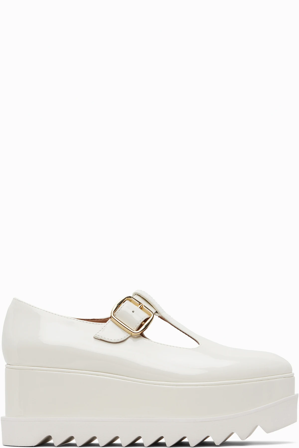 White Elyse T-Bar Platform Mary Jane Derbys