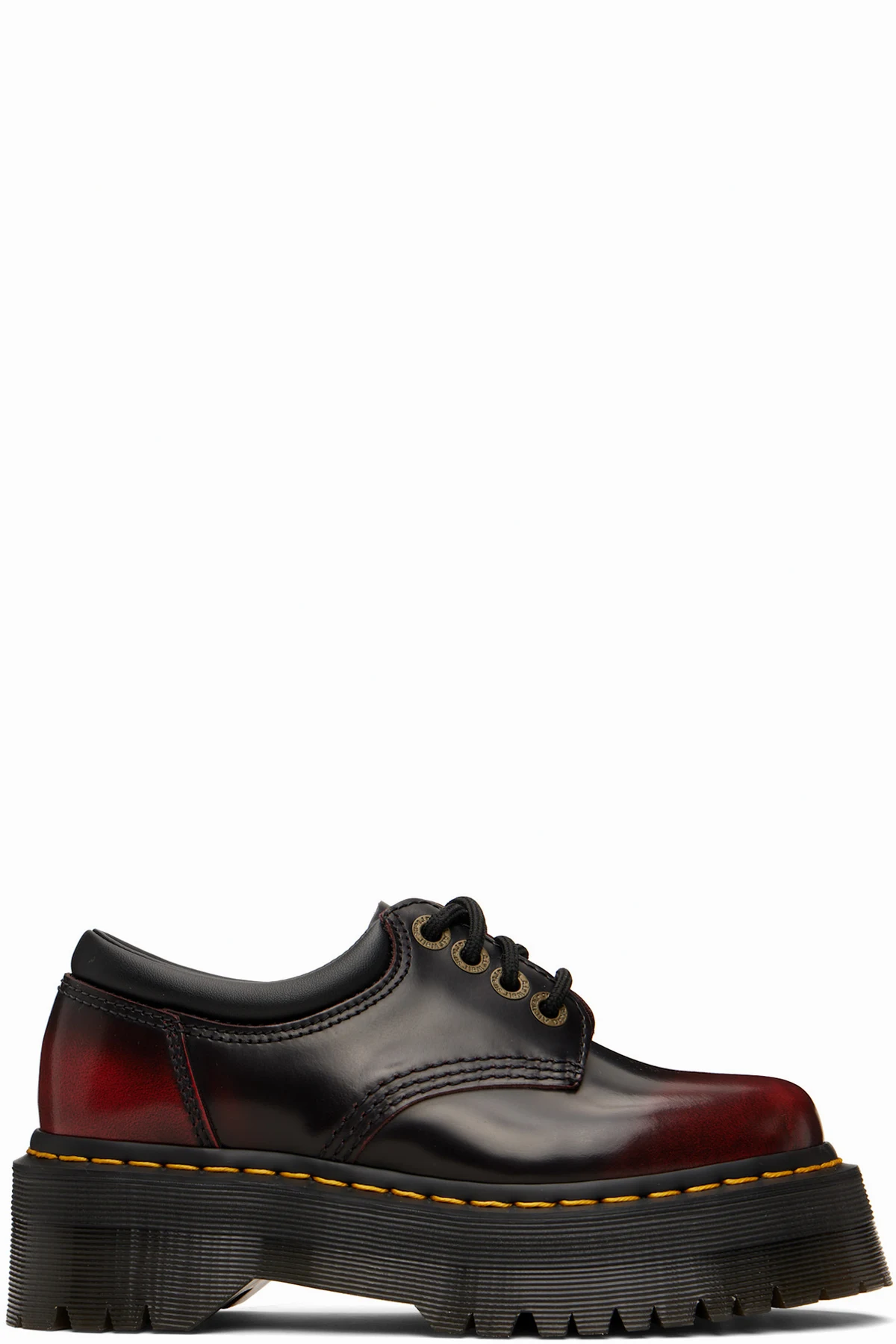 Burgundy 8053 Quad Platform Derbys