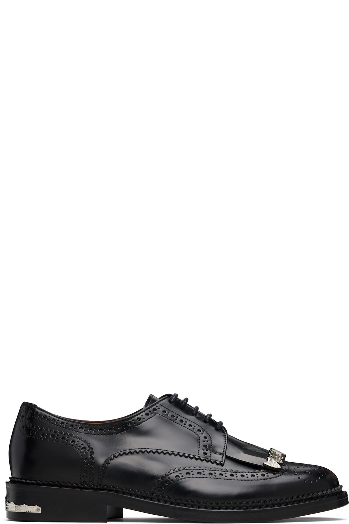 Black Leather AJ855 Derbys