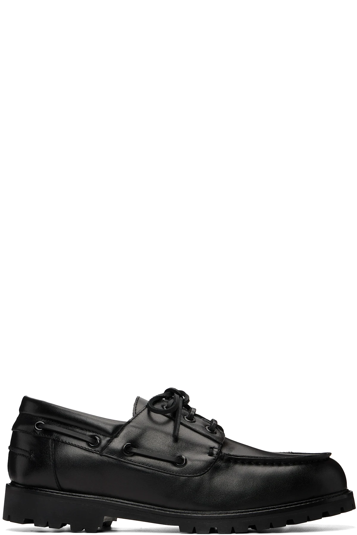 Black Guston Boat Shoes