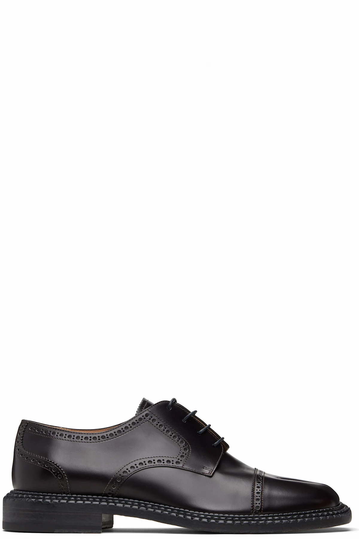 Brown Tabi City Lace-Up Derbys