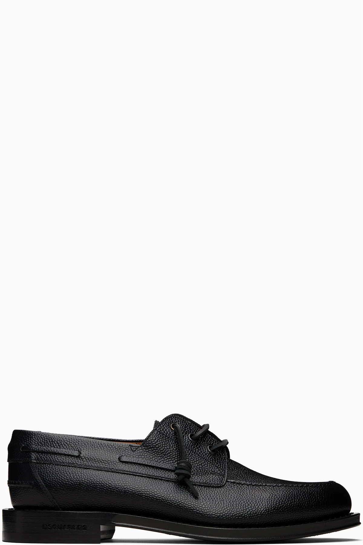 Black Neoclassic Boat Shoe Derbys