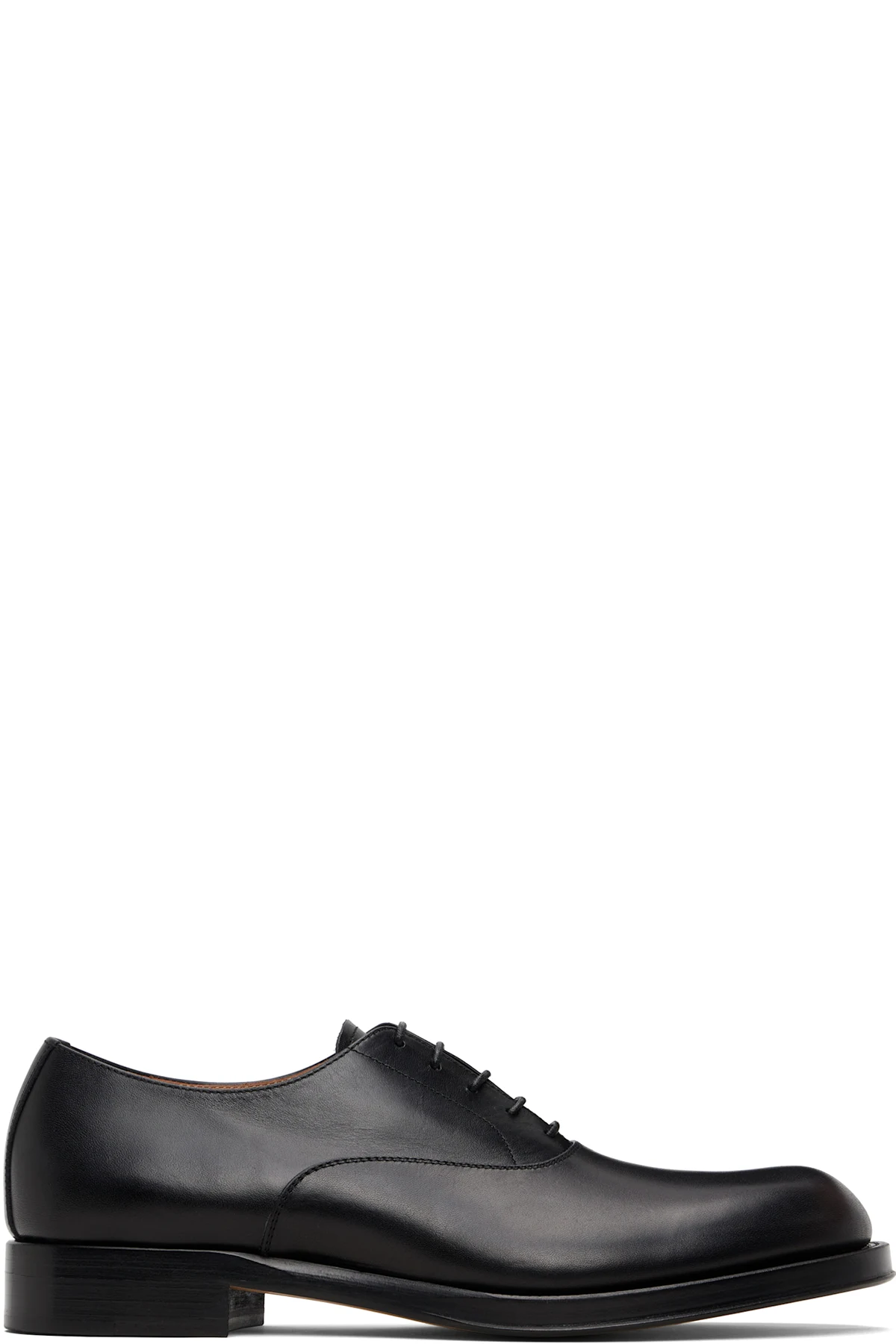 Black Leather Oxfords