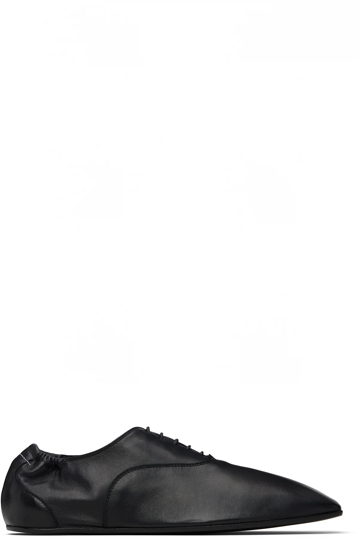 Black Leather Oxfords