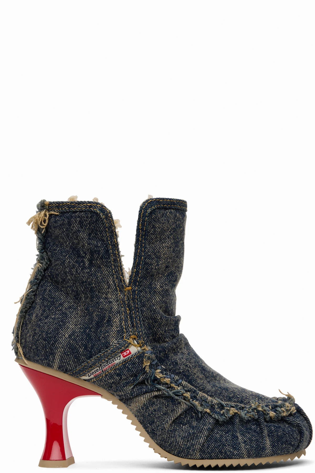 Blue D-Woodstock Ab Heel Boots