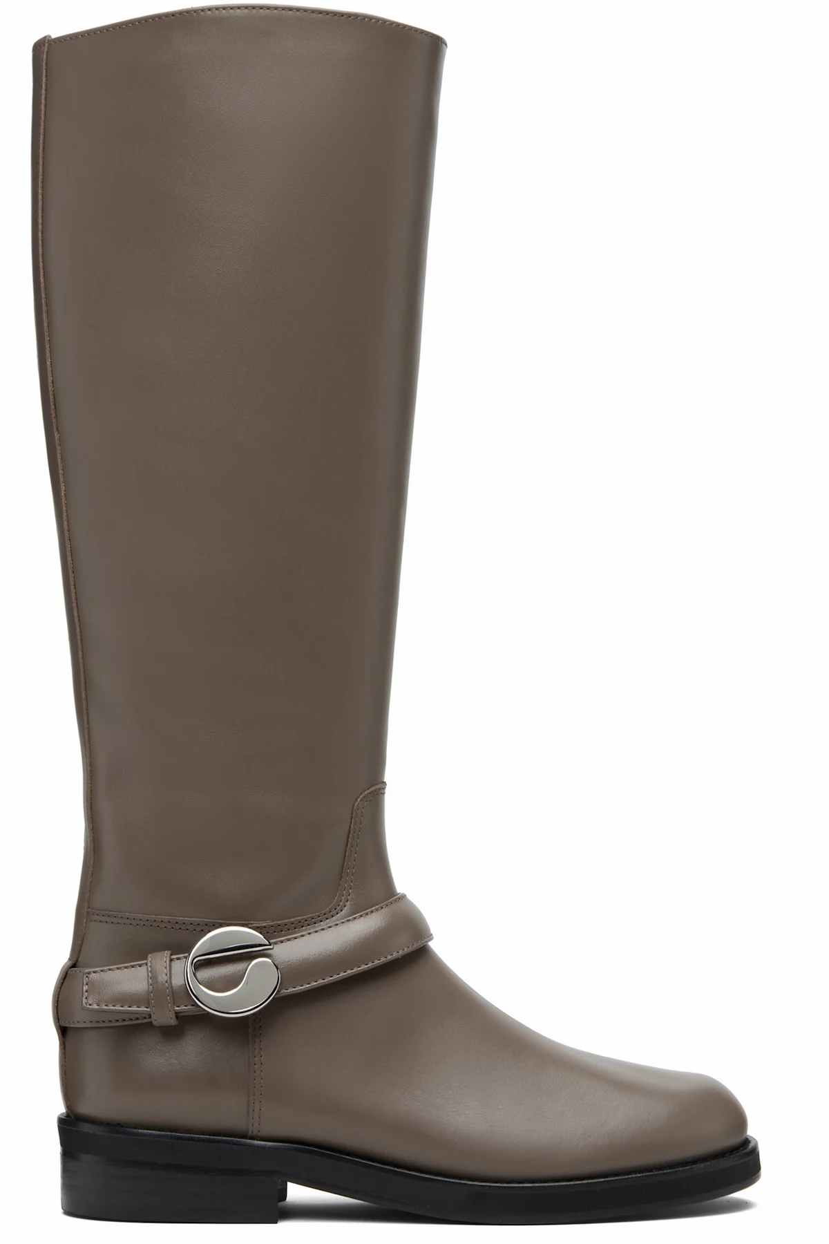 Taupe Belt Cavalier Tall Boots