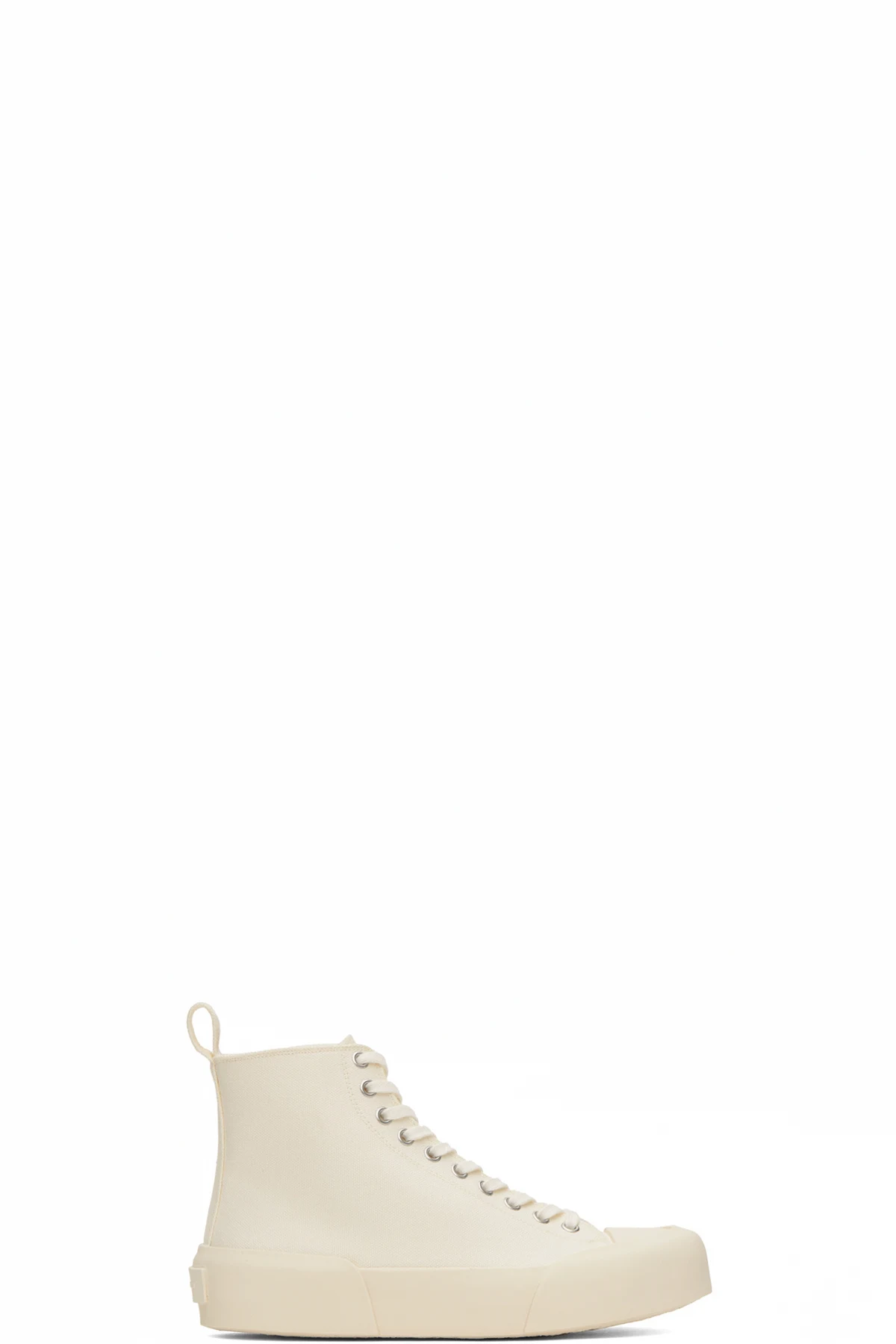 Off-White Cap Toe High-Top Sneakers