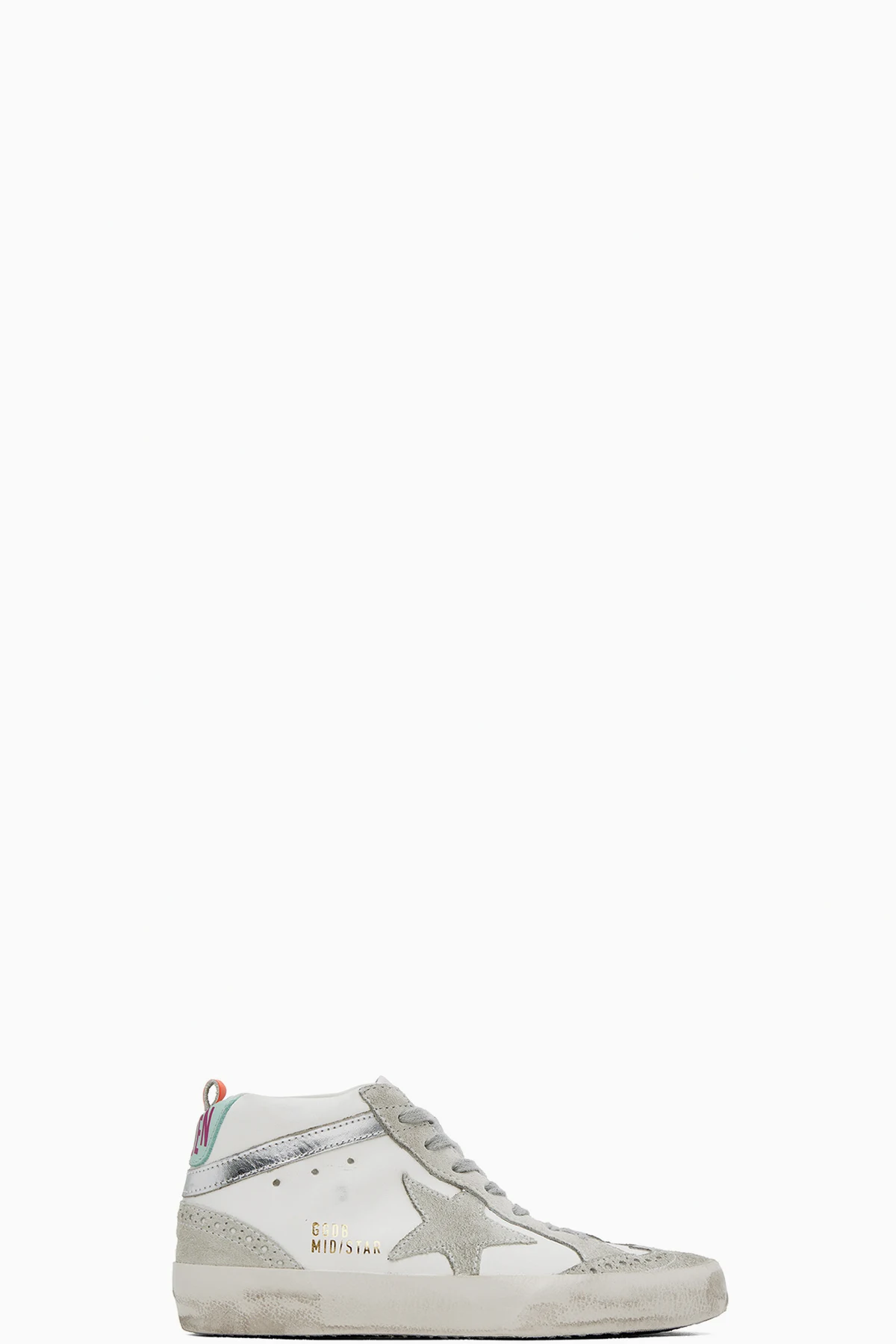 SSENSE Exclusive White & Gray Mid Star Sneakers