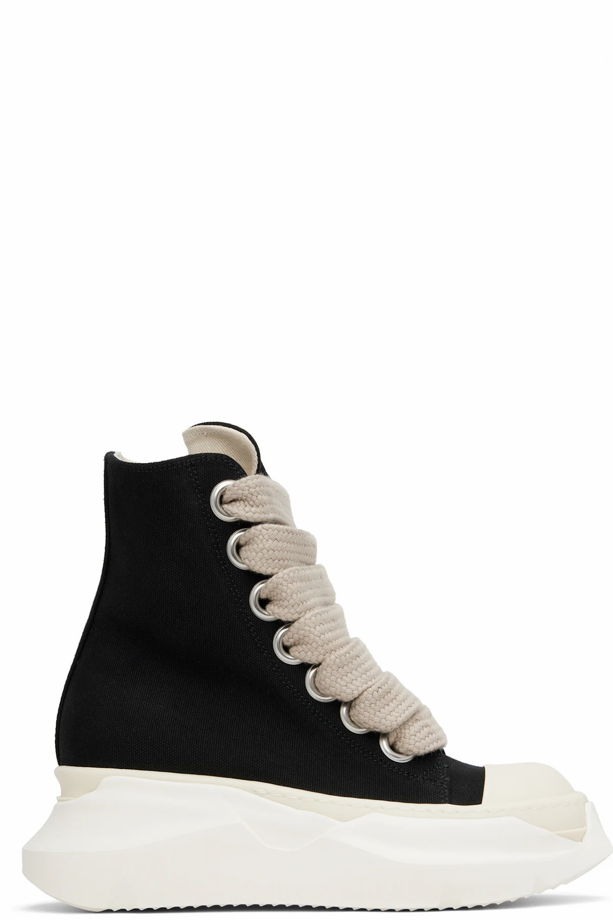 Black Hollywood Jumbo Laces Abstract Sneak Sneakers